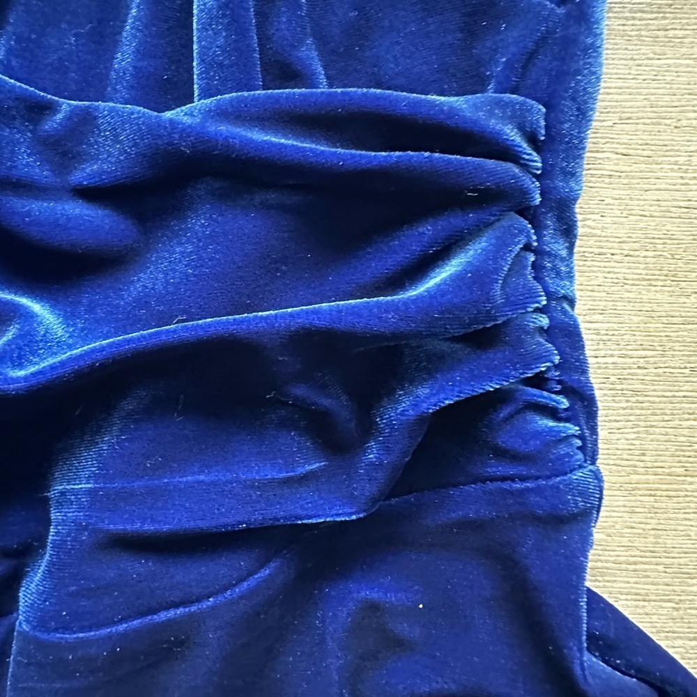 Banana Republic Royal Blue Velvet Jumpsuit - Picture 6 of 11